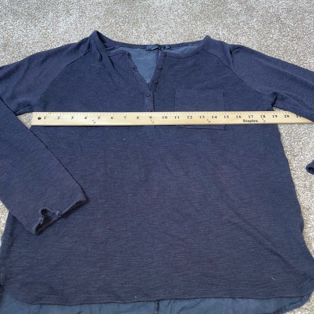 Prana Basic Long Sleeve Charcoal Gray Marled 1/4 … - image 6